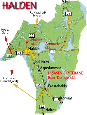 Haldendistriktet - skytebaner